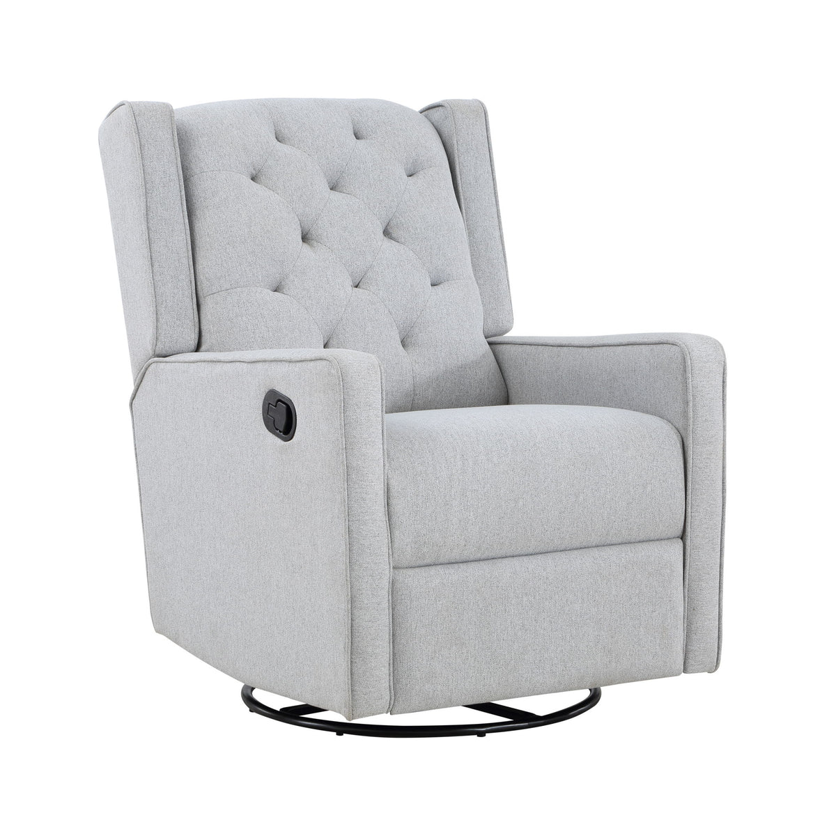 Milah - Gliding Swivel Recliner Tufted Brushed - Natural