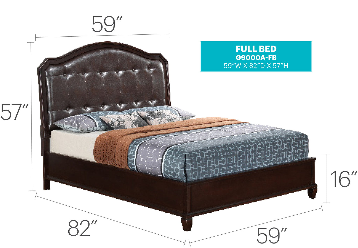 Bed With Transitional Design