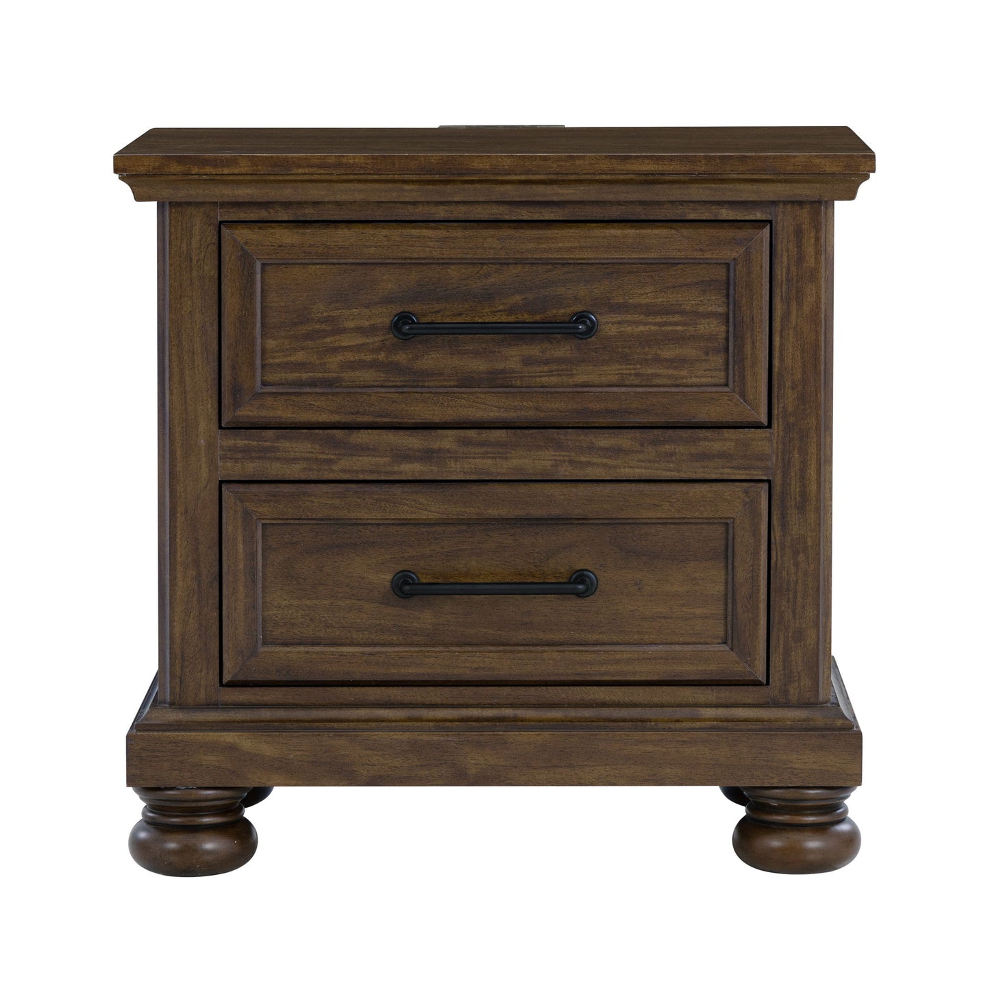 2 Drawer Nightstand With USB Charging Station