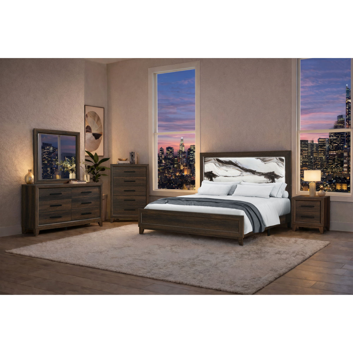 Harry - Dresser With 5 Spacious Drawers - Brown
