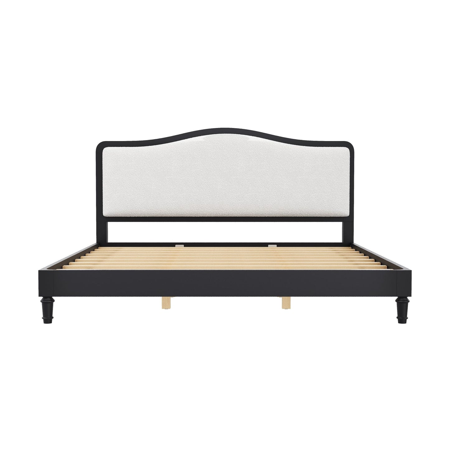 Platform Bed With Upholstered Headboard