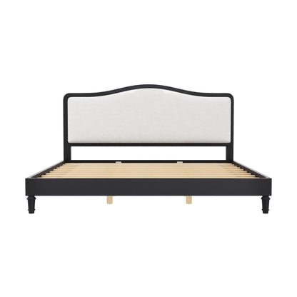Platform Bed With Upholstered Headboard