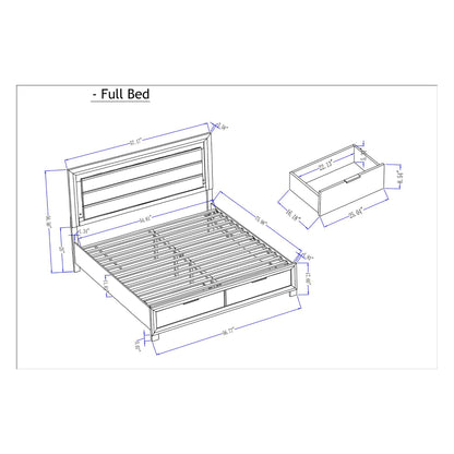 Cllisie - Bed With Padded Headboard