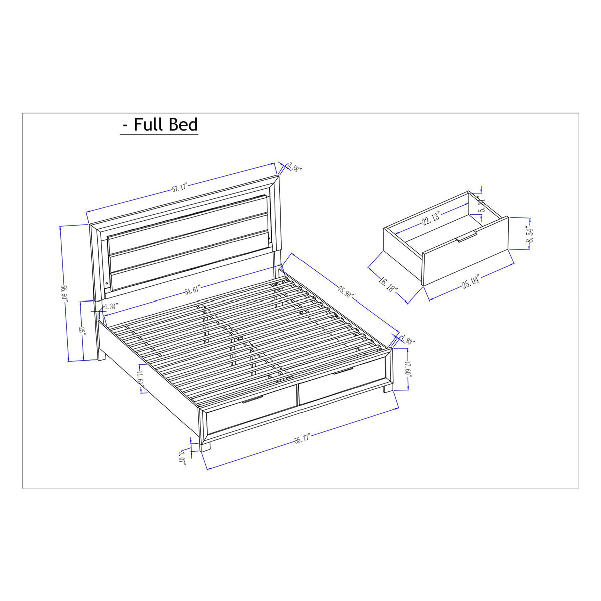 Cllisie - 5 Piece Bedroom Set With Padded Headboard