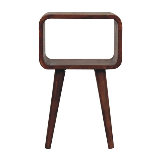 Minimalist Open Curved Nightstand