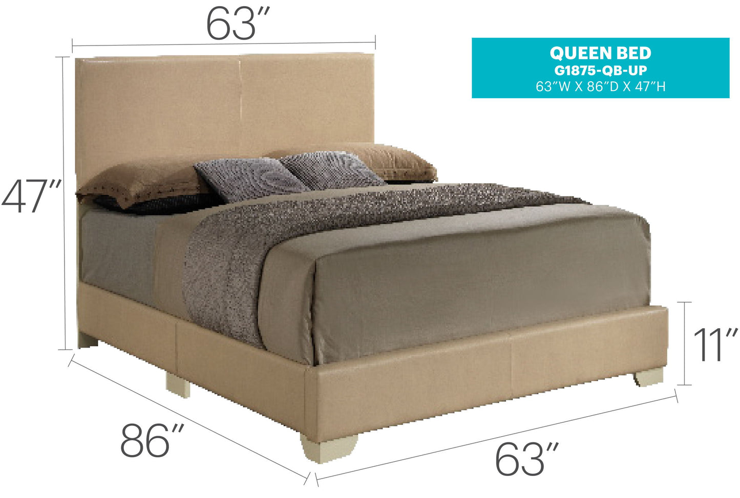 Elegant Platform Bed For Relaxed Spaces