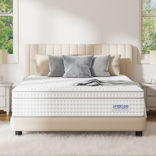 Snooze Mattress Company Atlas - 14" Euro Top Firm Hybrid Mattress With Independently Encased Coils & Gel Memory Foam