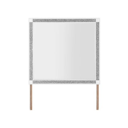 Soulmarie - Mirror, Connects To Dresser - White