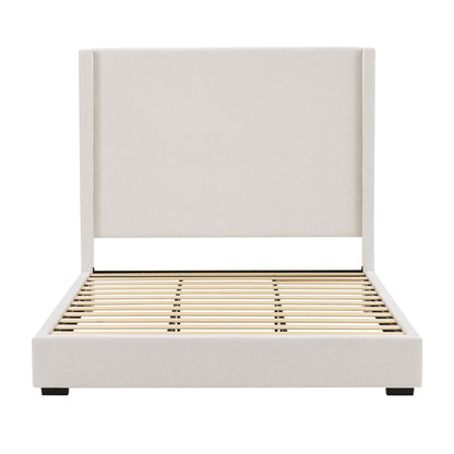 Hampton - Upholstered Platform Bed With Tall Headboard