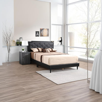 Button Tufted Bed Charming For Cozy Spaces