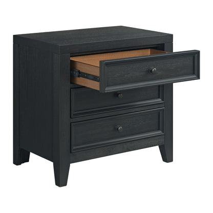3 Drawer Nightstand With USB Charging Port
