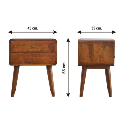 Curved Nightstand