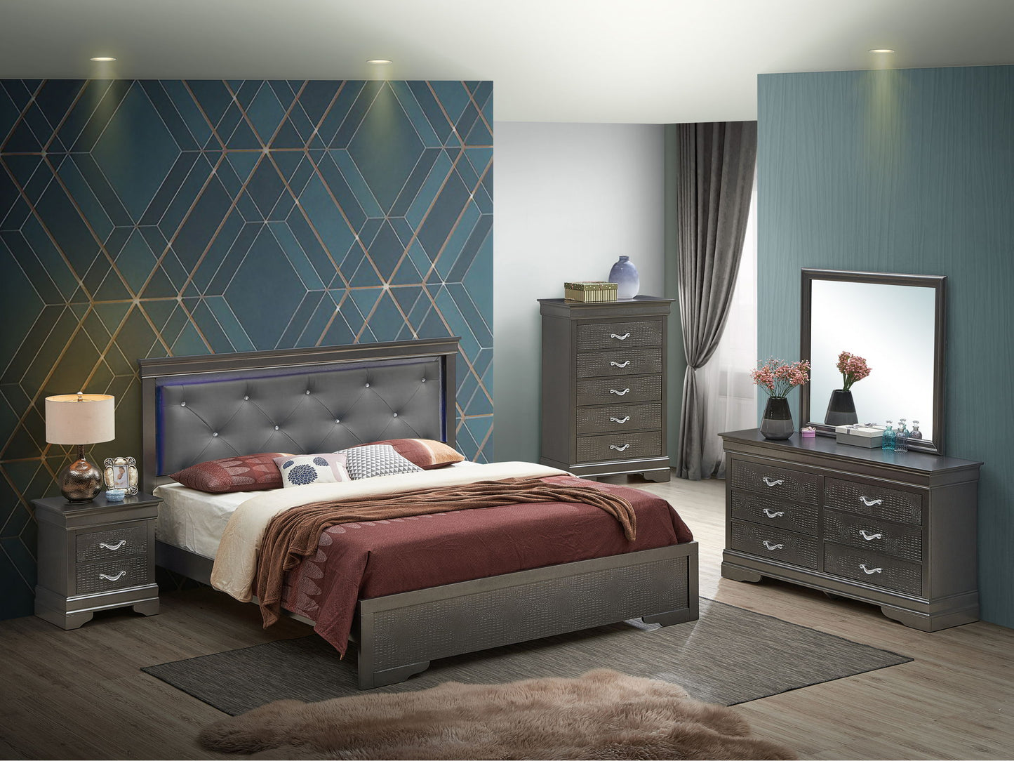 LED Elegant Bed