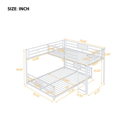 L-Shaped Bunk Bed