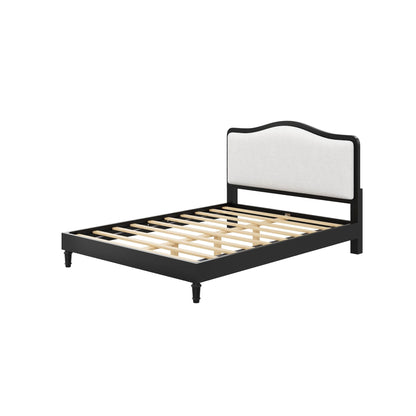 Platform Bed With Upholstered Headboard